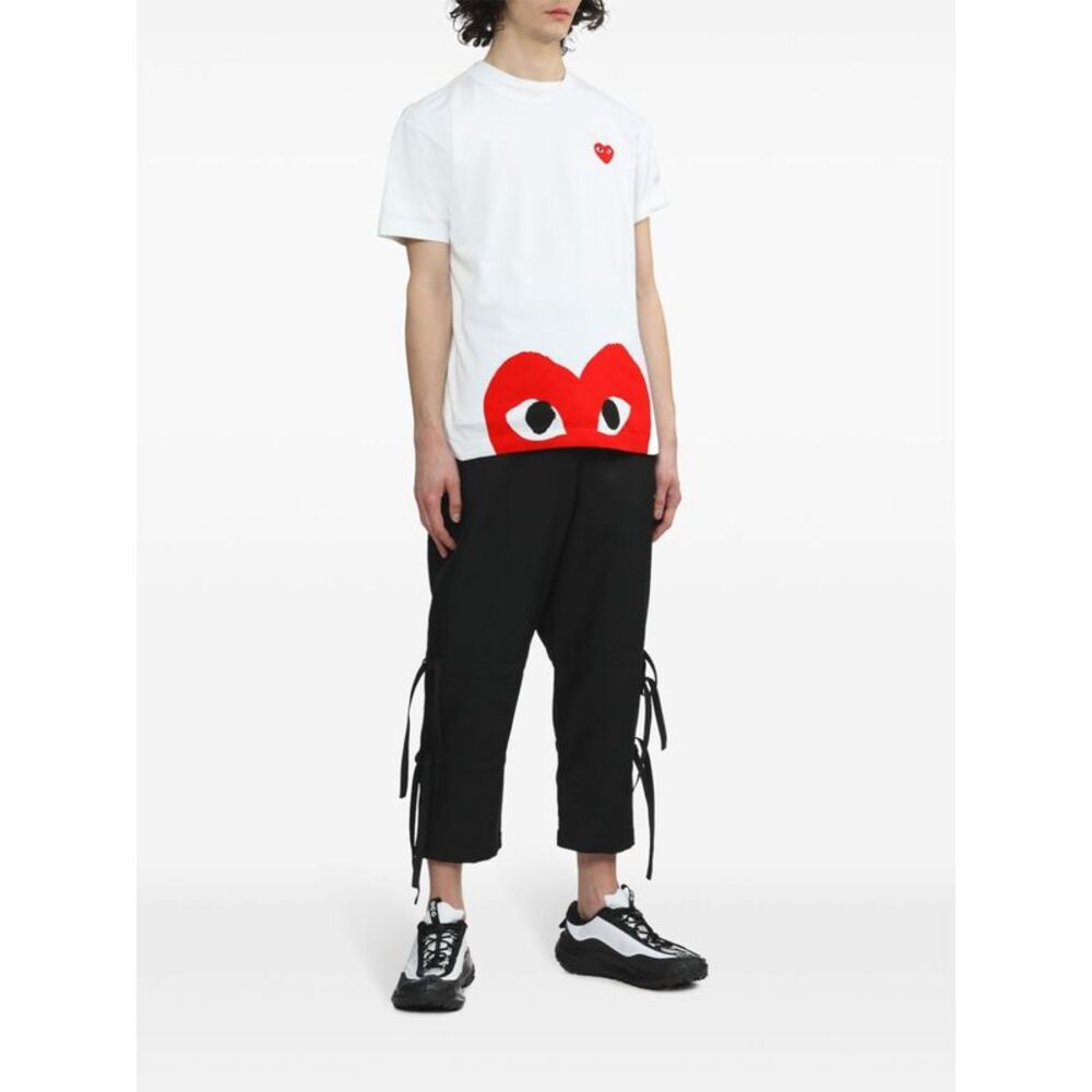 Comme Des Garçons Play Women Cotton T-Shirt - Picture 4 of 6
